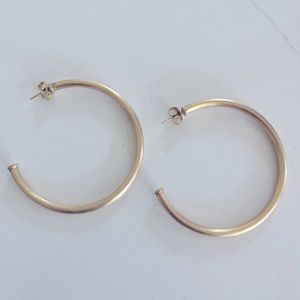 Shelia Fajl Gold Hoop Earrings 2.5” (Large)